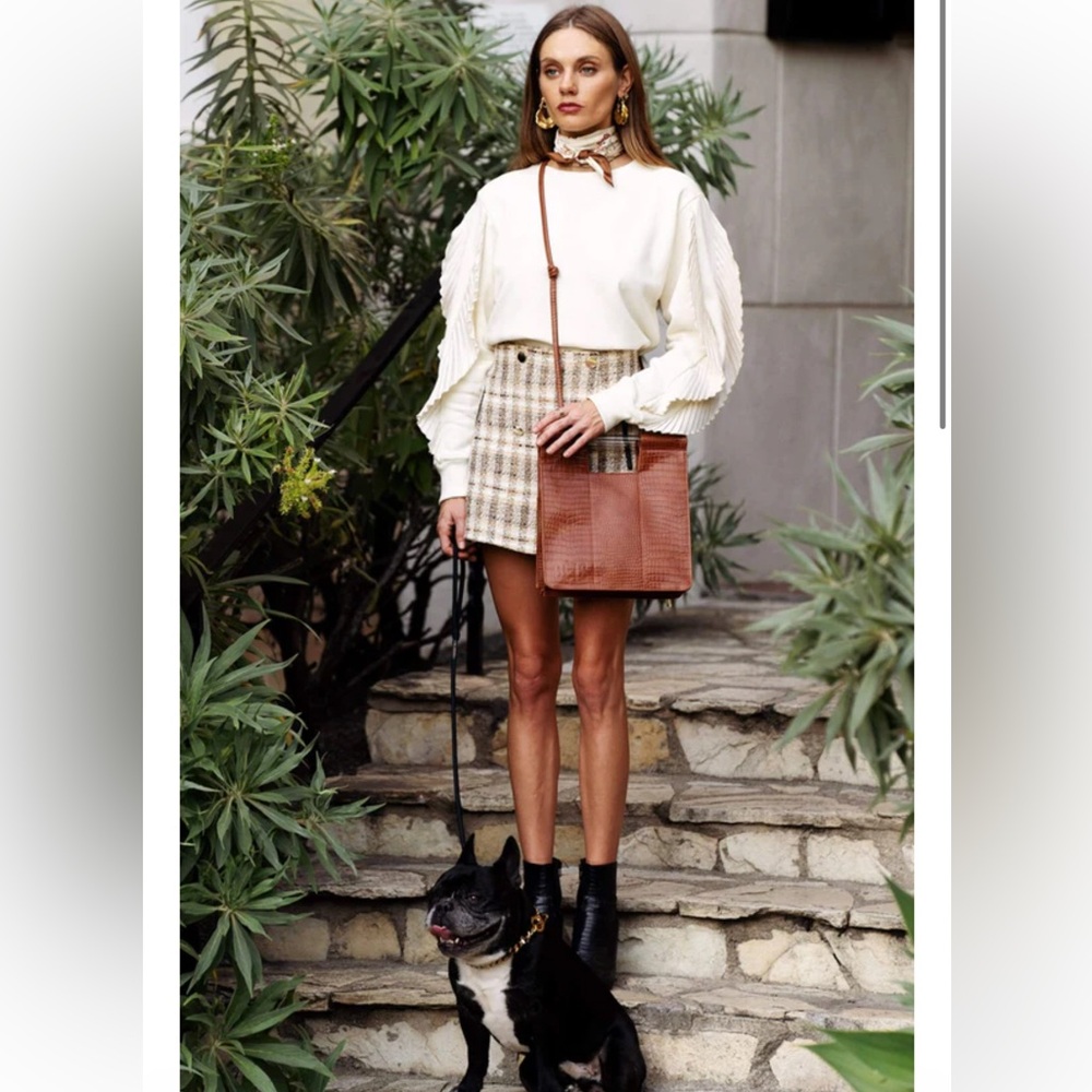 Beis- the Crossbody in Cognac Croc